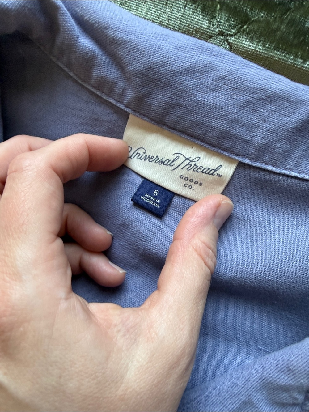 Universal Thread Periwinkle Puff-Sleeve Utility Jumpsuit - Picture 5 of 7